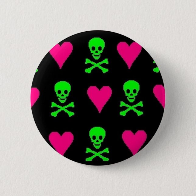 Toxic Love Pinback Button (Front)
