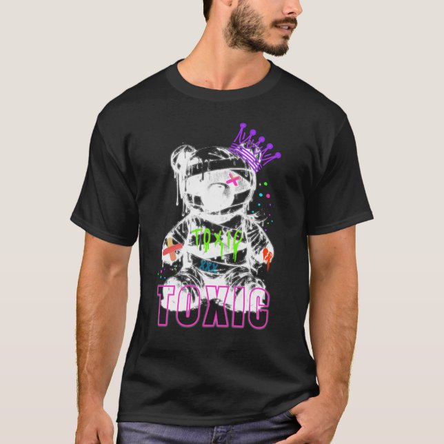 Toxic Love Teddy Bear Graphic Shirt (Front)