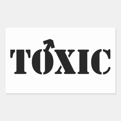 Toxic Male Sticker __ Stencil Font