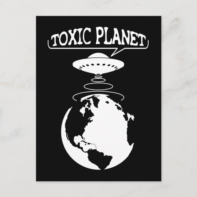 Toxic Planet | Environment Protection Postcard (Front)