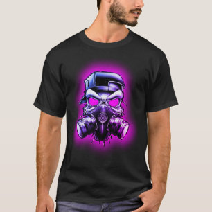 Toxic/Radioactive Skull Gas Mask T-Shirt