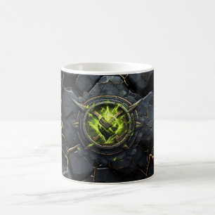 Toxic Rune Gamer Emblem Coffee Mug