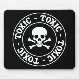 Toxic Skull and Crossbones Mouse Pad