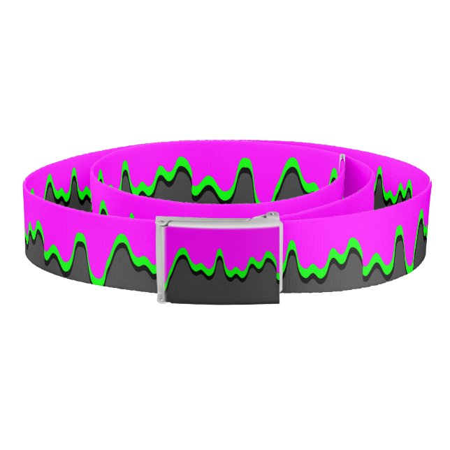 Toxic Sludge Drip Canvas Belt (Coil)