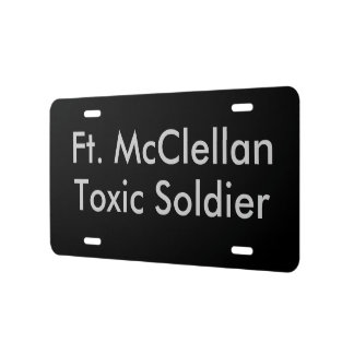 toxic soldier license plate