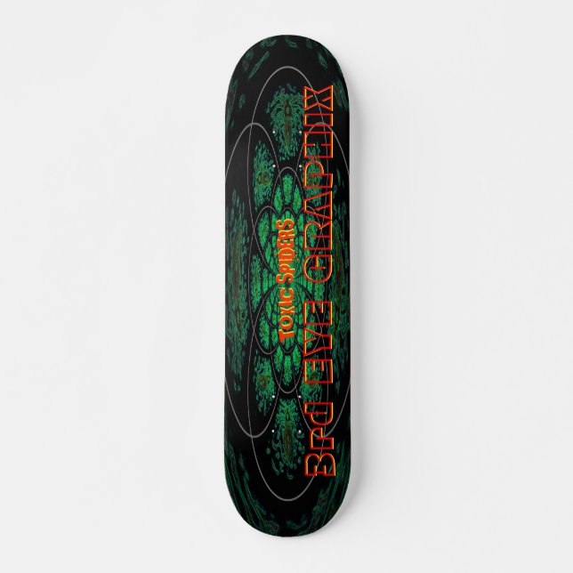 TOXIC SPIDERS SKATEBOARD DECK (Front)