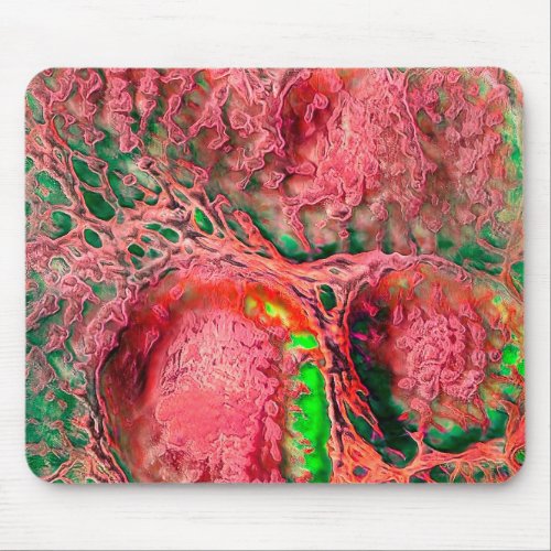 Toxic Viral Bio_Substance Red  Green Mouse Pad