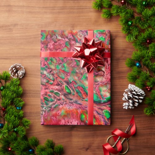 Toxic Viral Bio_Substance Red  Green Wrapping Paper