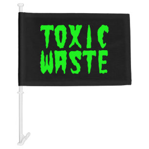 TOXIC WASTE CAR FLAG