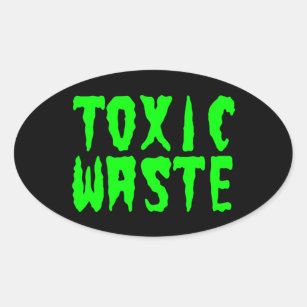 Stickers TOXIC WASTE  Tips for original gifts