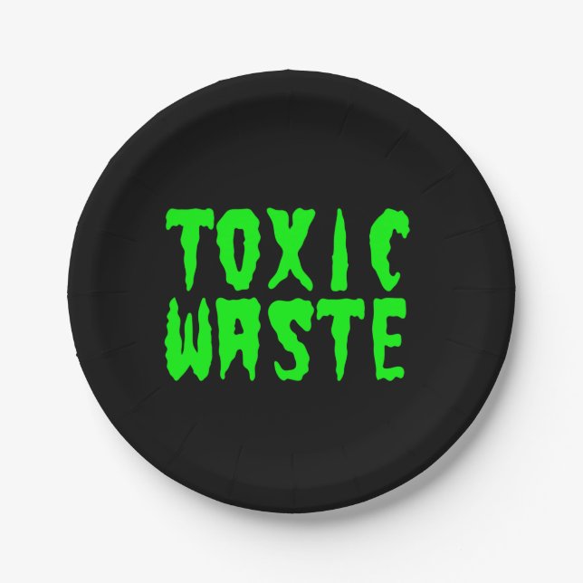 TOXIC WASTE PAPER PLATES (Front)