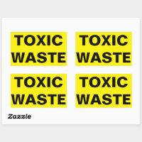 Stickers TOXIC WASTE - symbol