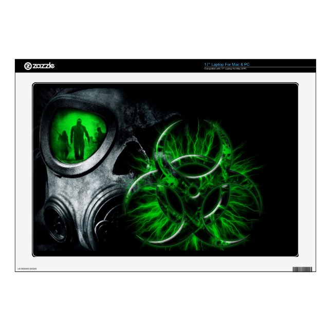 Toxic Zombie Rave 17" Laptop Skin (Product)