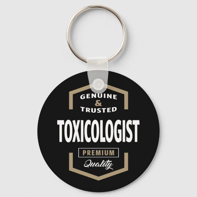 Toxicologist Logo Gift Ideas Keychain (Front)