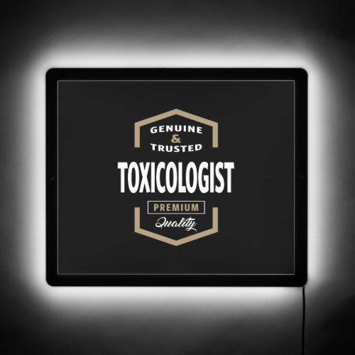 Toxicologist Logo Gift Ideas   LED Sign
