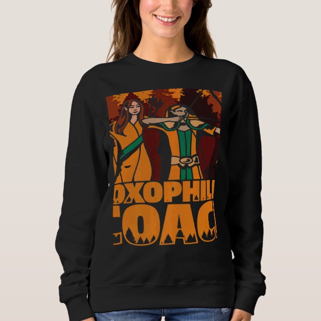 Toxophilite Coach Bowman Bow Arrows Trainer Archer Sweatshirt (Front)