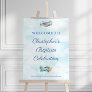 Toy Airplane Aviation Baptism Party Welcome Sign