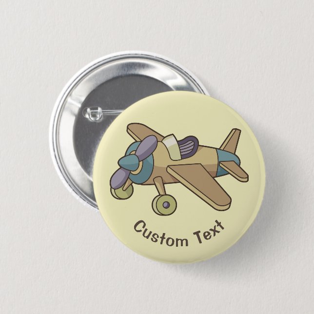 Toy Airplane Button (Front & Back)