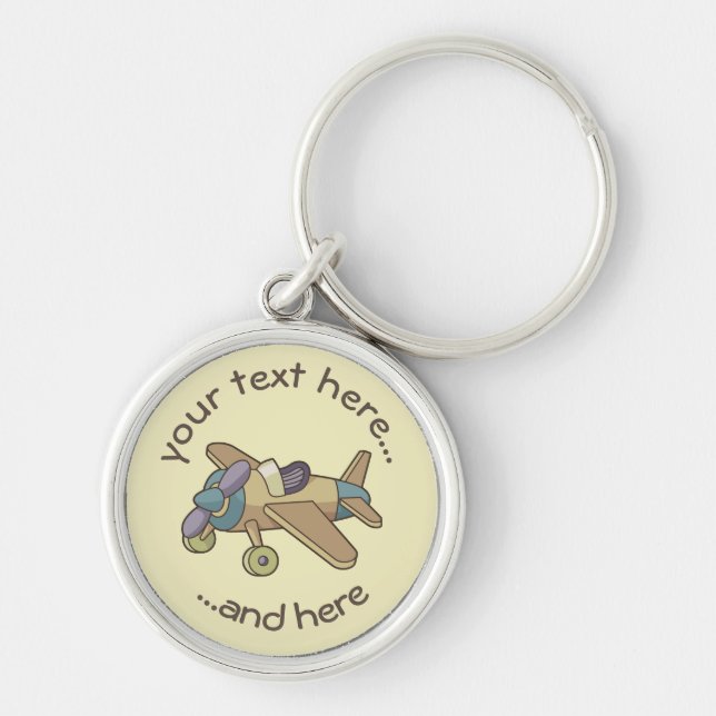 Toy Airplane Keychain (Front)