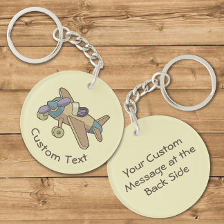 Toy Airplane Keychain