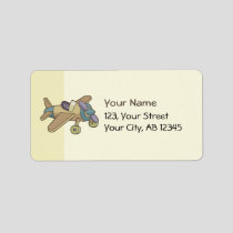 Toy Airplane Label