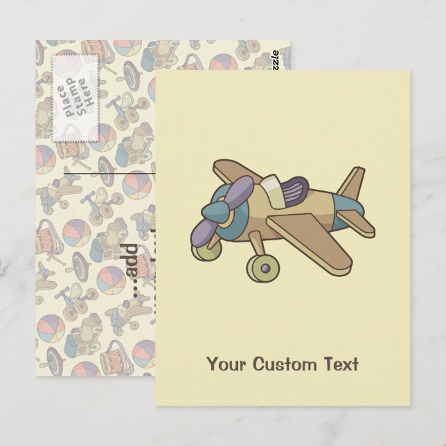 Toy Airplane Postcard (Front/Back)