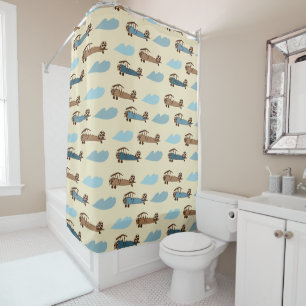 Toy Airplane Shower Curtain