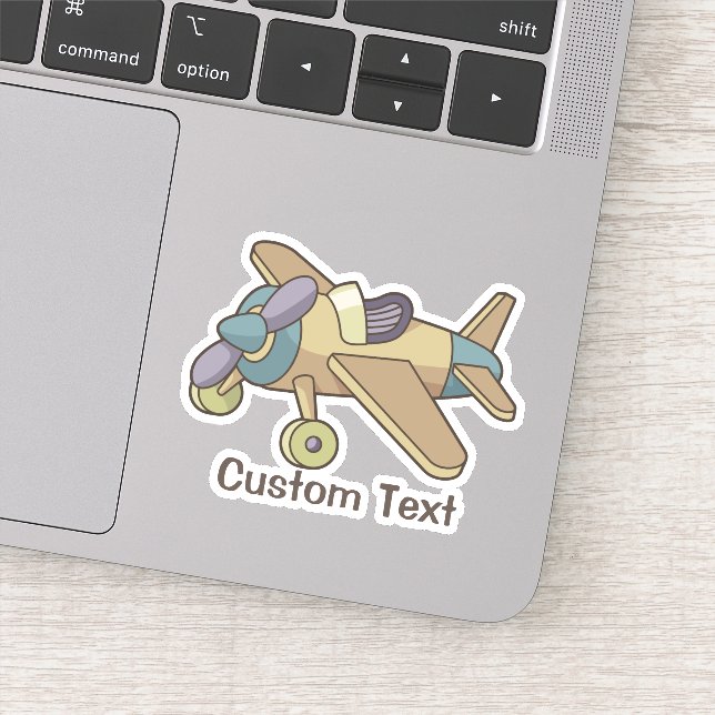 Toy Airplane Sticker (Detail)