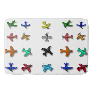 Toy Airplanes Bath Mat
