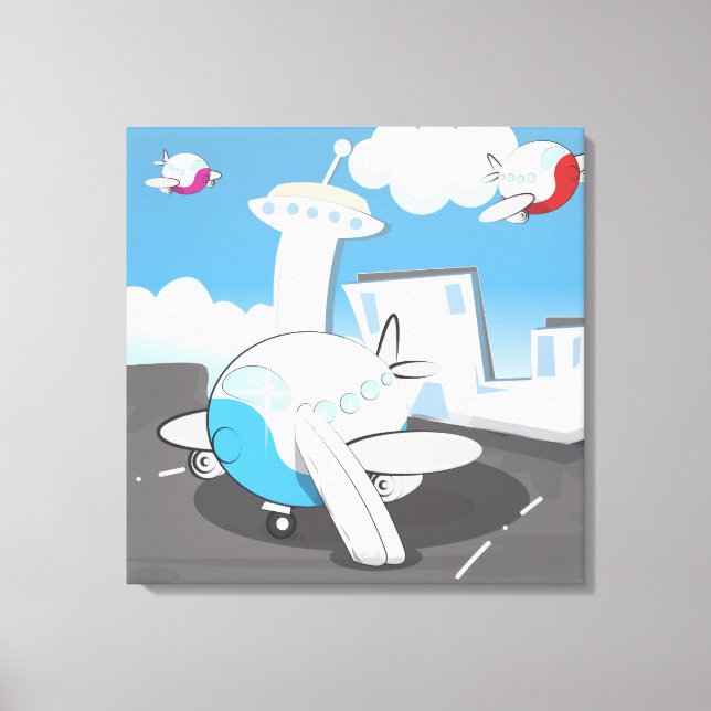 Toy Airplanes Canvas Print (Front)