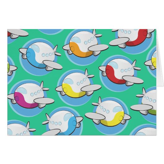 Toy Airplanes Cards (Front Horizontal)
