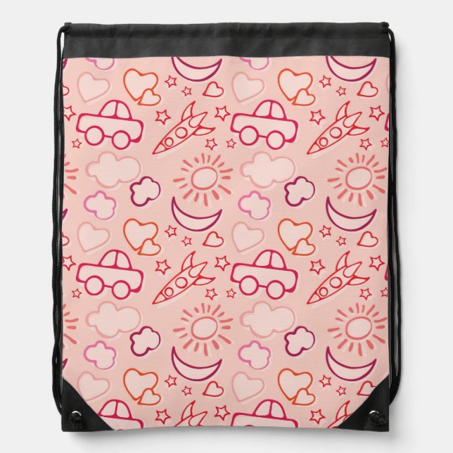 toy background drawstring bag (Front)