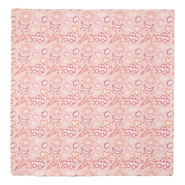 toy background duvet cover (Front)