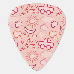 toy background guitar pick