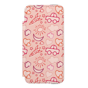 toy background iPhone SE/5/5s wallet case