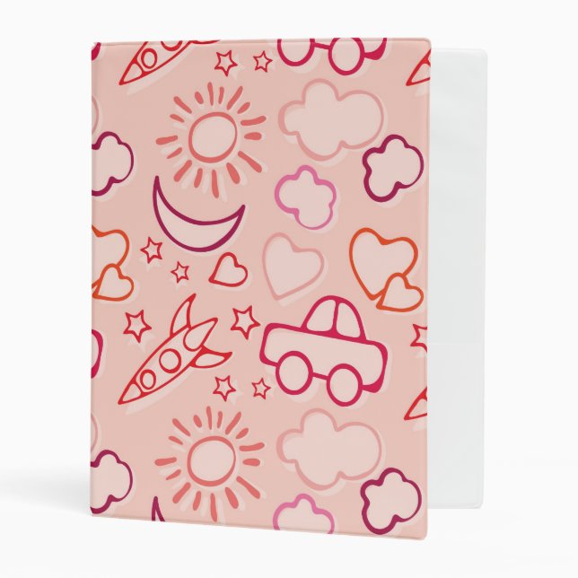 toy background mini binder (Front/Inside)