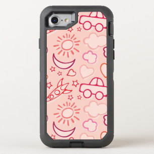 toy background OtterBox defender iPhone SE/8/7 case