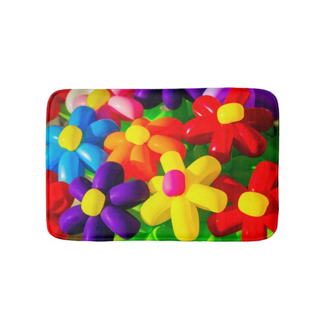 Toy Balloon Flowers Bath Mat (Front)