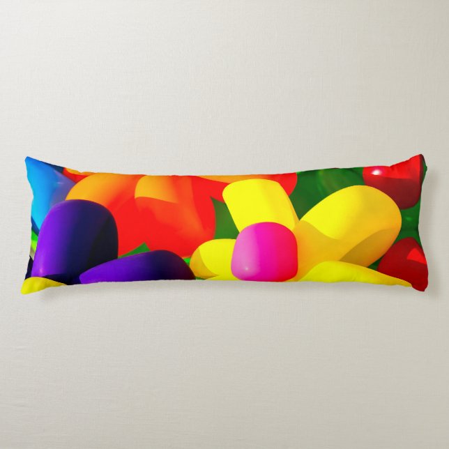 Toy Balloon Flowers Body Pillow (Front)