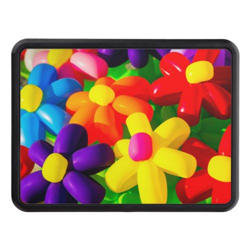 Toy Balloon Flowers Trailer Hitch Cover