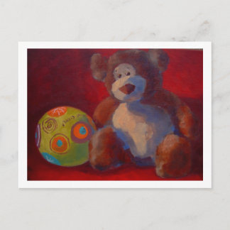 Toy bear postcard