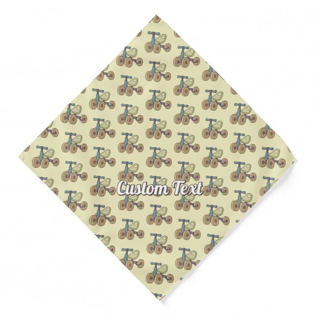 Toy Bike Pattern Bandana (Front)
