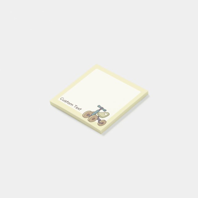 Toy Bike Post-it Notes (Angled)