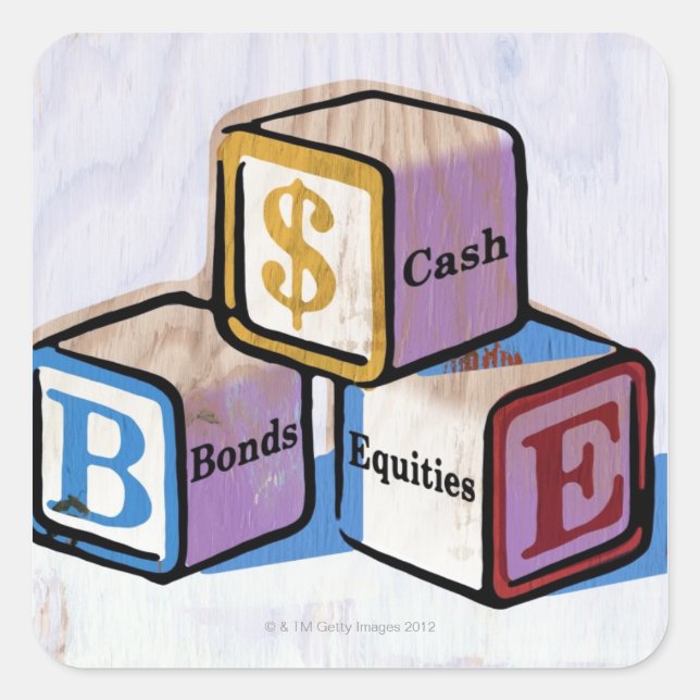 Toy Blocks Square Sticker (Front)