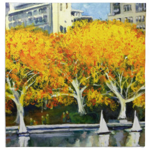 Toy Boats in the Park Napkin