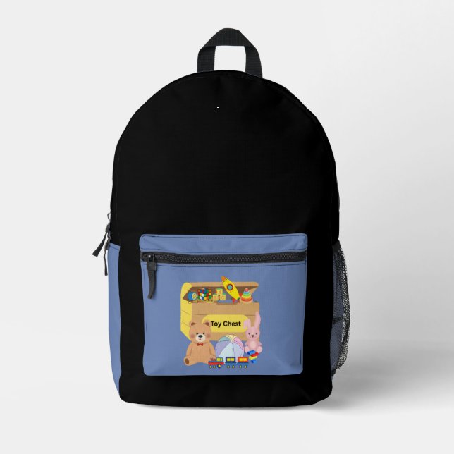 Toy Box Printed Backpack (Front)