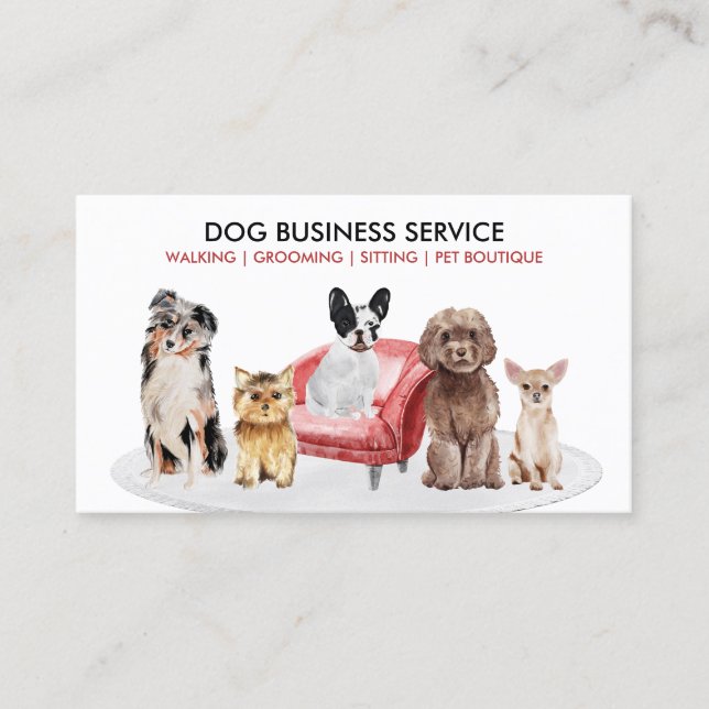 Toy Breed Boarding Suite Business Card (Front)