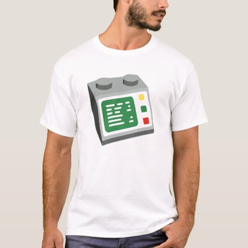 Toy Brick Computer Console T_Shirt