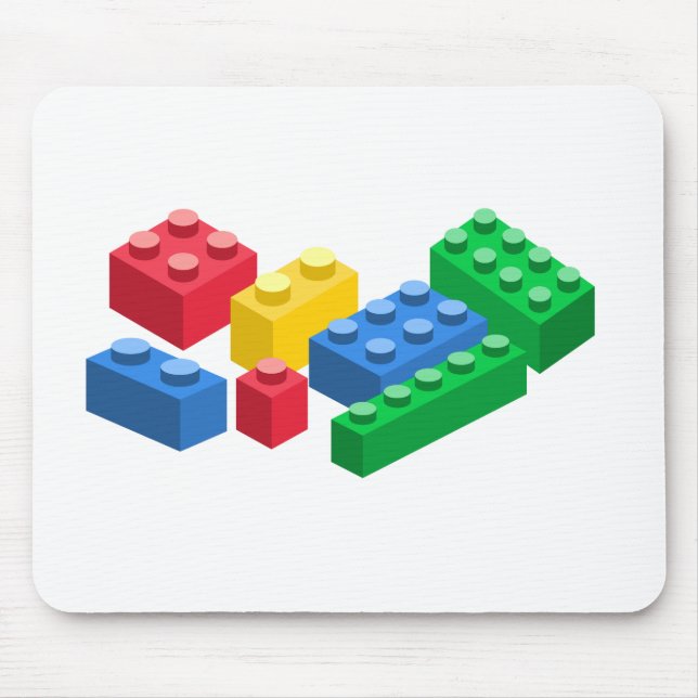 Toy building bricks colorful kids mouse pad (Front)