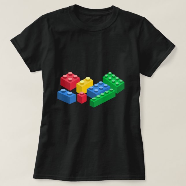 Toy building bricks colorful kids T-Shirt (Design Front)